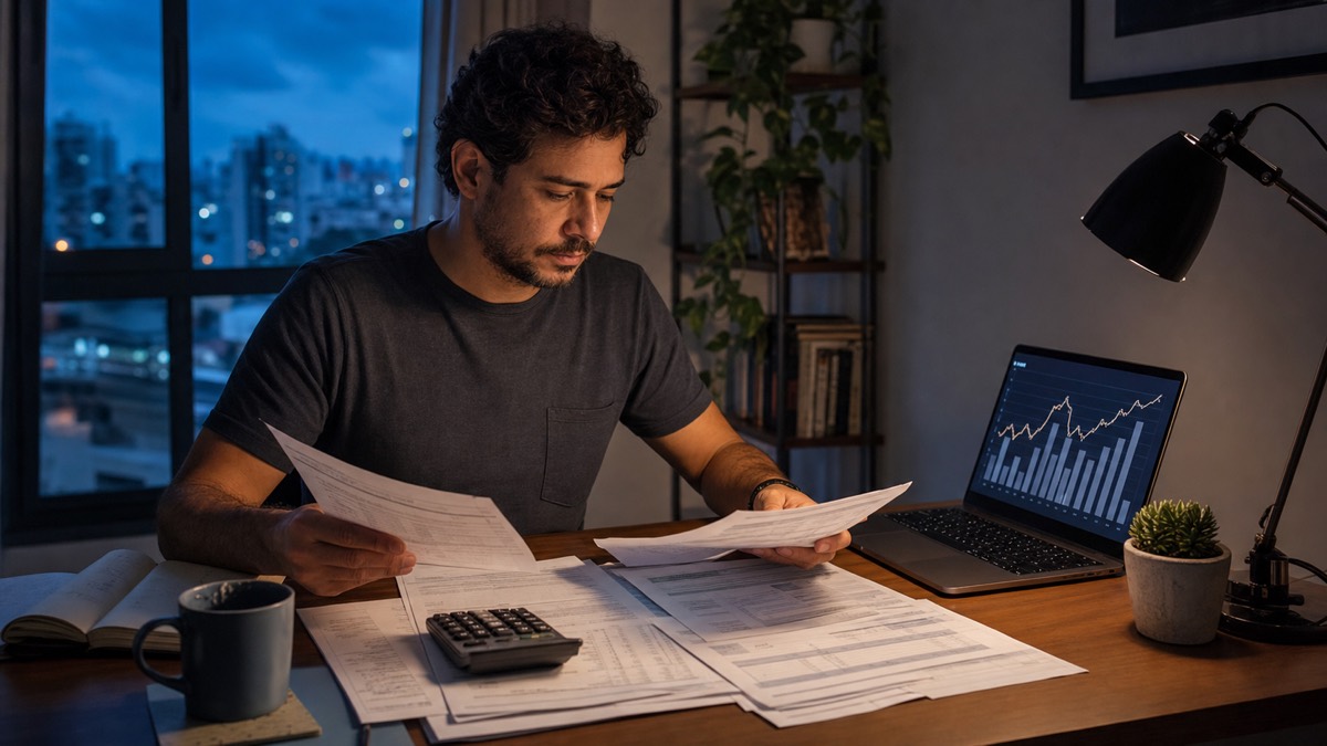 Diagnóstico financeiro com números, cenários e decisões verificáveis